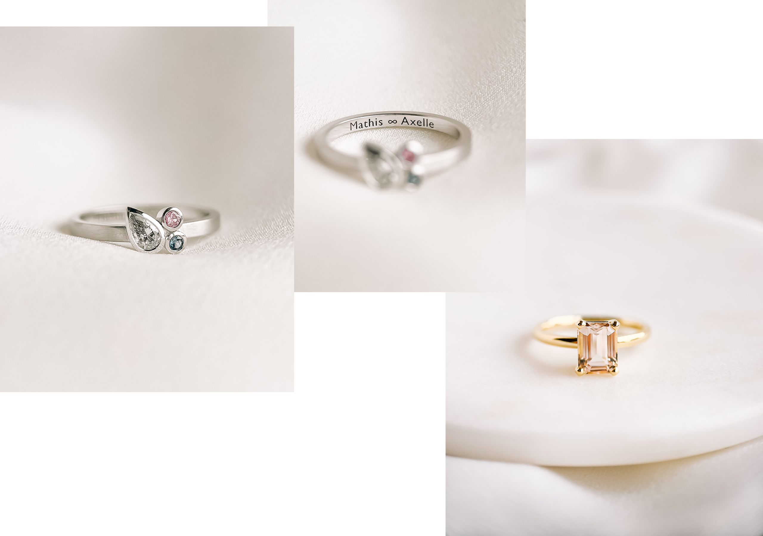 Ine Goossens Goudsmid Juwelen Goud Maatwerk Handgemaakt Moederliefde Trouwringen Verlovingsring Diamant Alliance Jewelry geboortejuweel push present